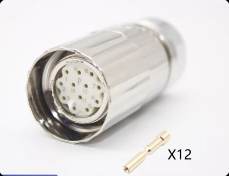 M23 series connector Siemens S120 servo cable connector 6FX2003-0SU12 0SP12 12 17PIN E P type