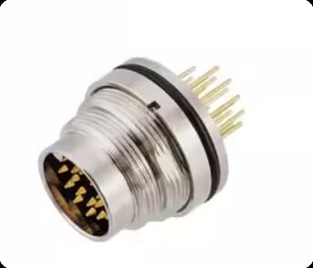 M16 Connector 23456 7 8 12 1416 Pins 24 Panel Mount Flange Waterproof Male and Female Aviation Plug