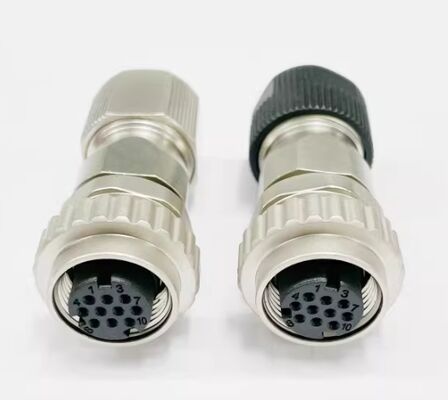 DDK-10P Servo Motor Connector with 1000V Voltage Rating Silver Gold Plated Pins for Industrial Automation