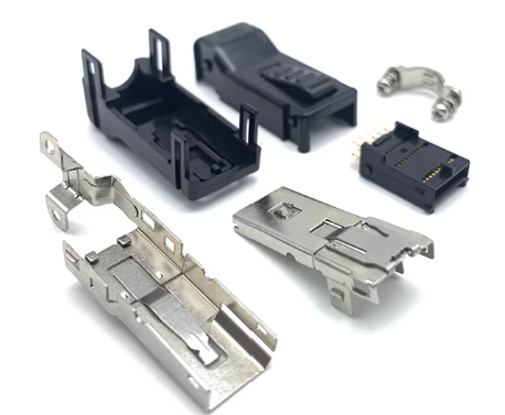 10PIN High Torque Insulation Resistance Servo Motor Connector for Panel and Cable Mount in Industrial Automation