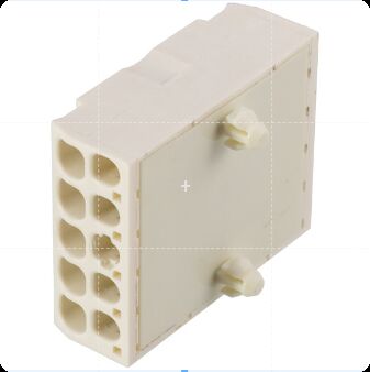 10PIN Insulation Resistance 1000V Voltage Rating Crimp Solder Termination Servo Motor Connector for Industrial Automation